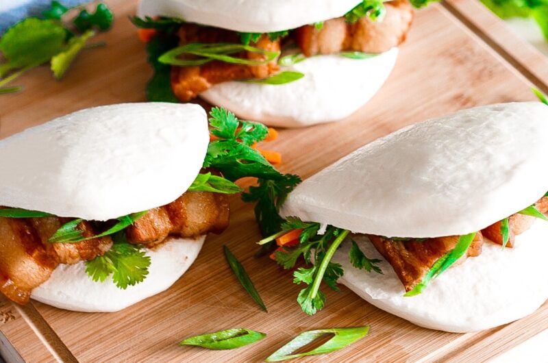 Easy Braised Pork Belly Buns