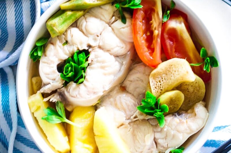 Canh Chua Cá aka Sour Fish Soup (Cookbook Recipe)