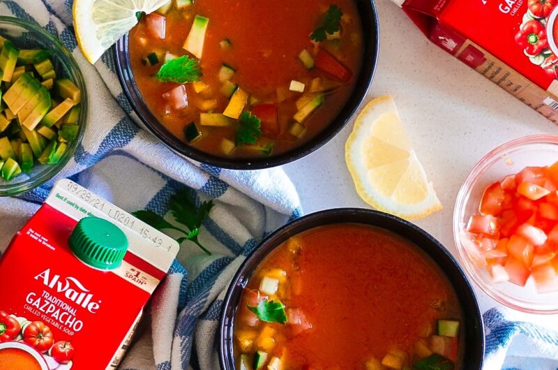 Easy Loaded Gazpacho with Alvalle!
