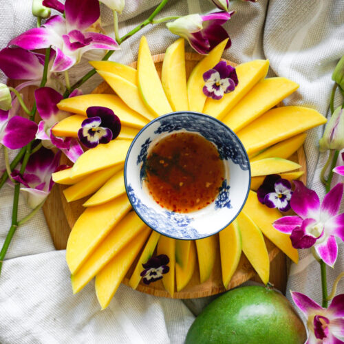 Vietnamese Street Snack: Xoài xanh Nước mắm đường (Green Mangos with Sweet  Fish Sauce)