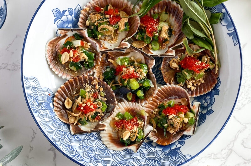 Airfryer Sò điệp Mỡ Hành (Vietnamese Scallops with Scallion Oil)