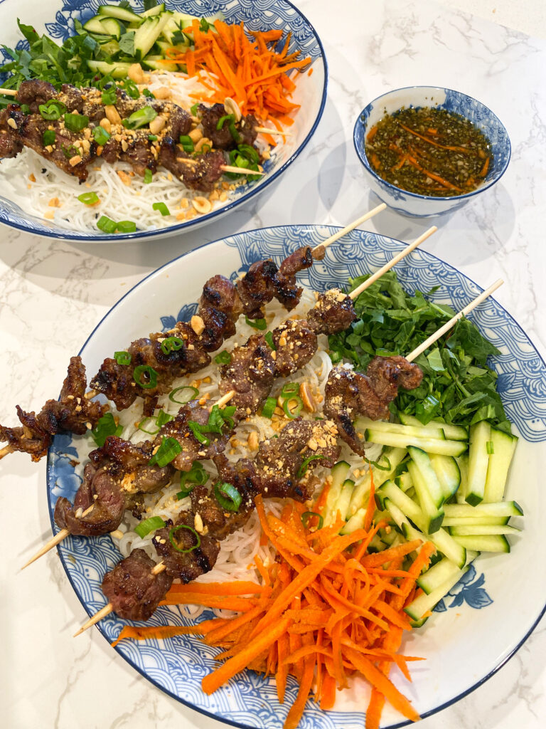 A Summer FAVORITE: Bún Thịt Nướng (Vietnamese Grilled Beef Noodles)