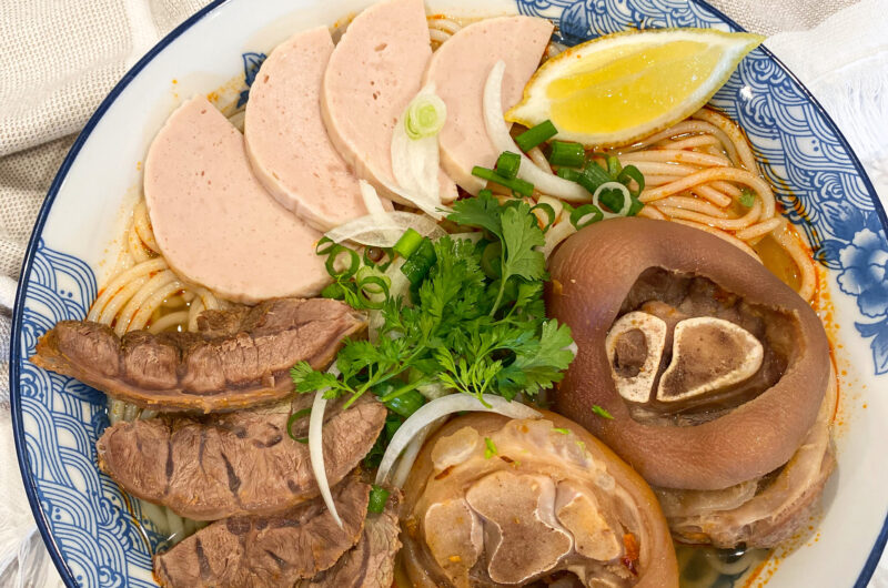 Flavorful Bún Bò Huế (Vietnamese Spicy Beef Noodle Soup)