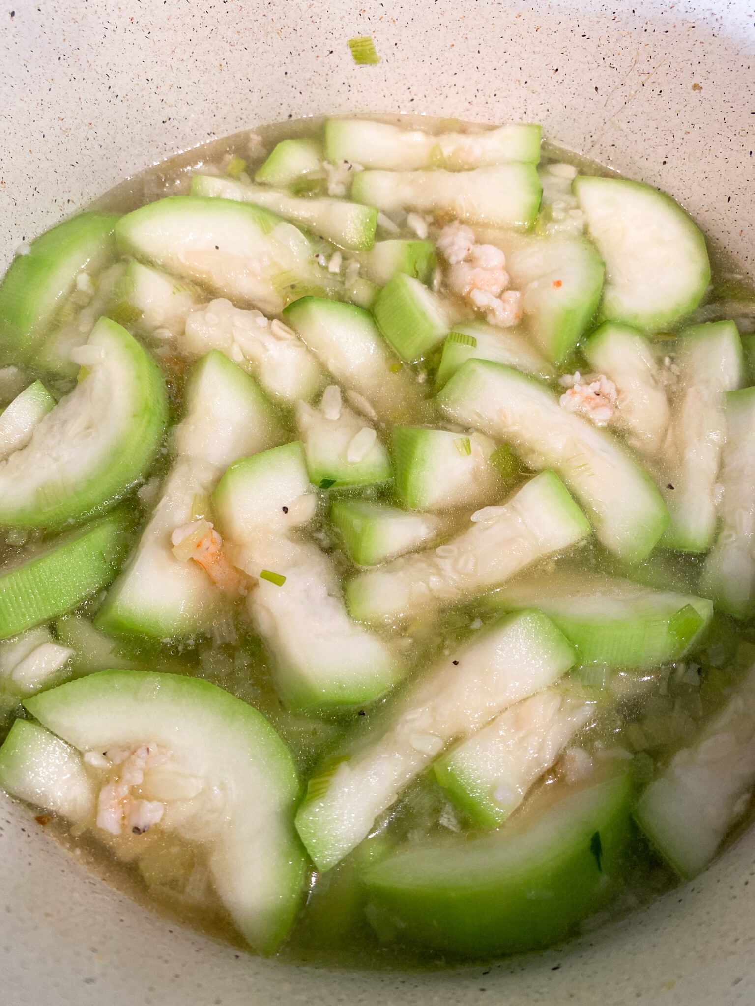 Most Delicious Canh Bầu Tôm (Vietnamese Opo Squash and Shrimp Soup