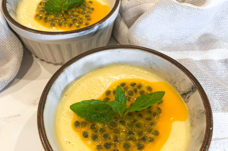 Fresh Passion Fruit Mousse (ONLY 4 Ingredients!)