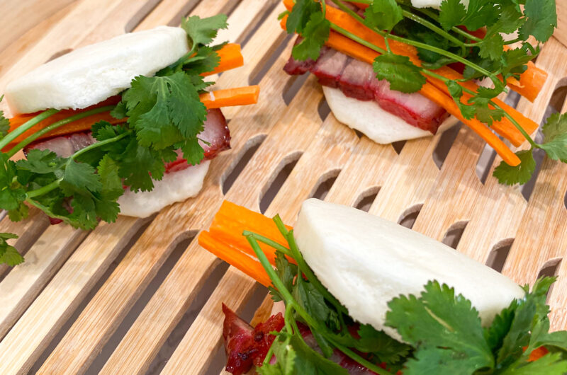 Easiest AirFryer Bánh Bao Kẹp Xá Xíu (Char Siu Pork Belly Buns)!