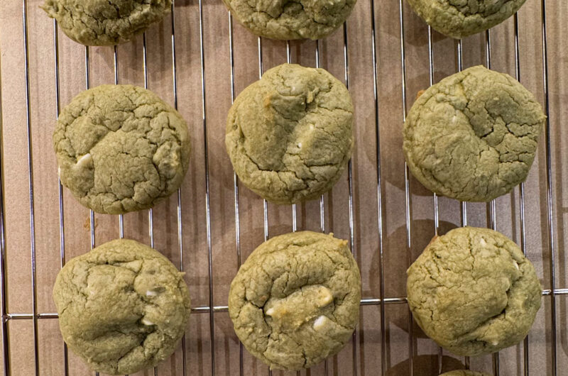 How to make Fresh Pandan White Chocolate Chip Cookies