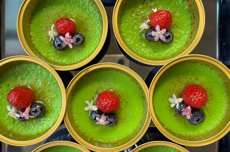 How to make Pandan Coconut Creme Brûlée